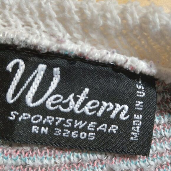 Vintage Western Sportswear Abstract Pattern Knit Sweater - Picture 6 of 8